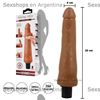 Vibrador color piel deslizante realista, vibraciones de varias velocidades y material TPR
